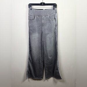 Halara Flex high rise Tummy Control Casual Baggy wide leg Jeans grey M new